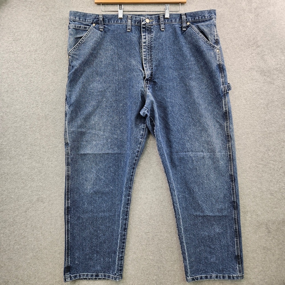 WRANGLER Heritage Workwear Carpenter Dadcore Jeans Mens 44x30 HAMMER LOOP